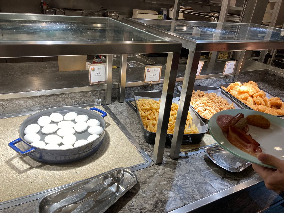 桂冠自助餐 早餐 美式
