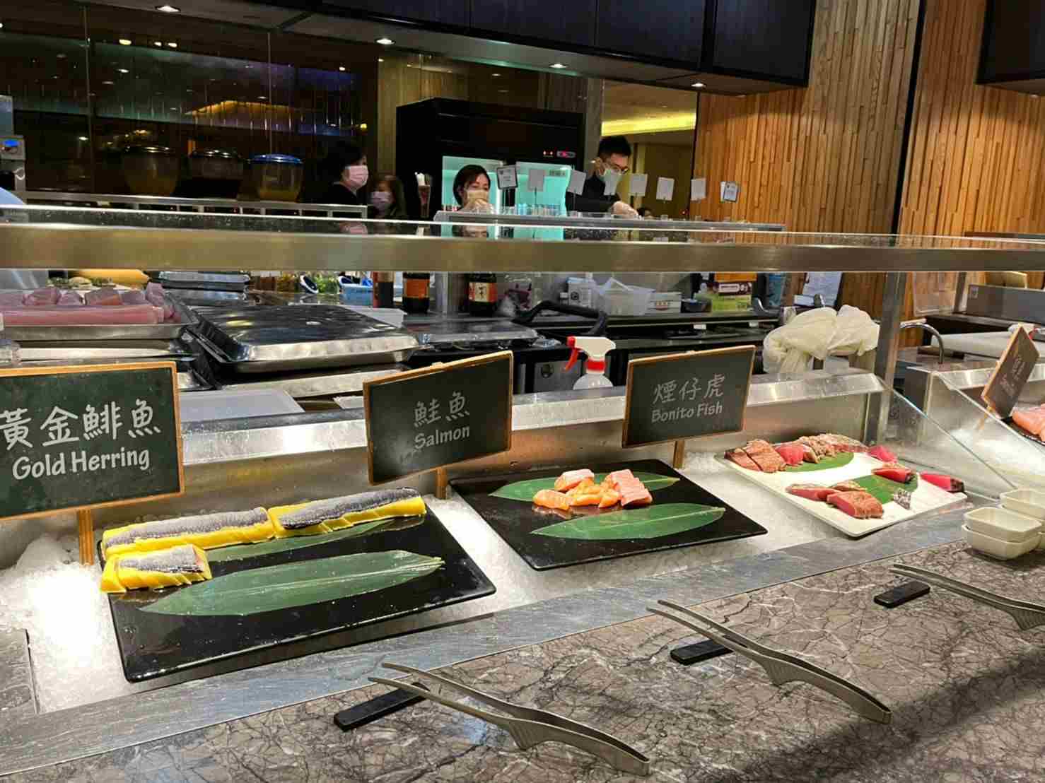 桂冠自助餐 晚餐 生魚片